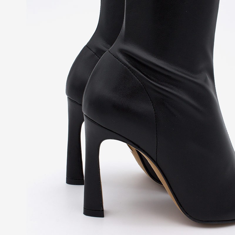 violeta women s elastic high heel pointed toe boots 3