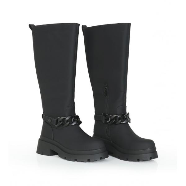mustang botas altas con detalle negro 52461 2991454 b