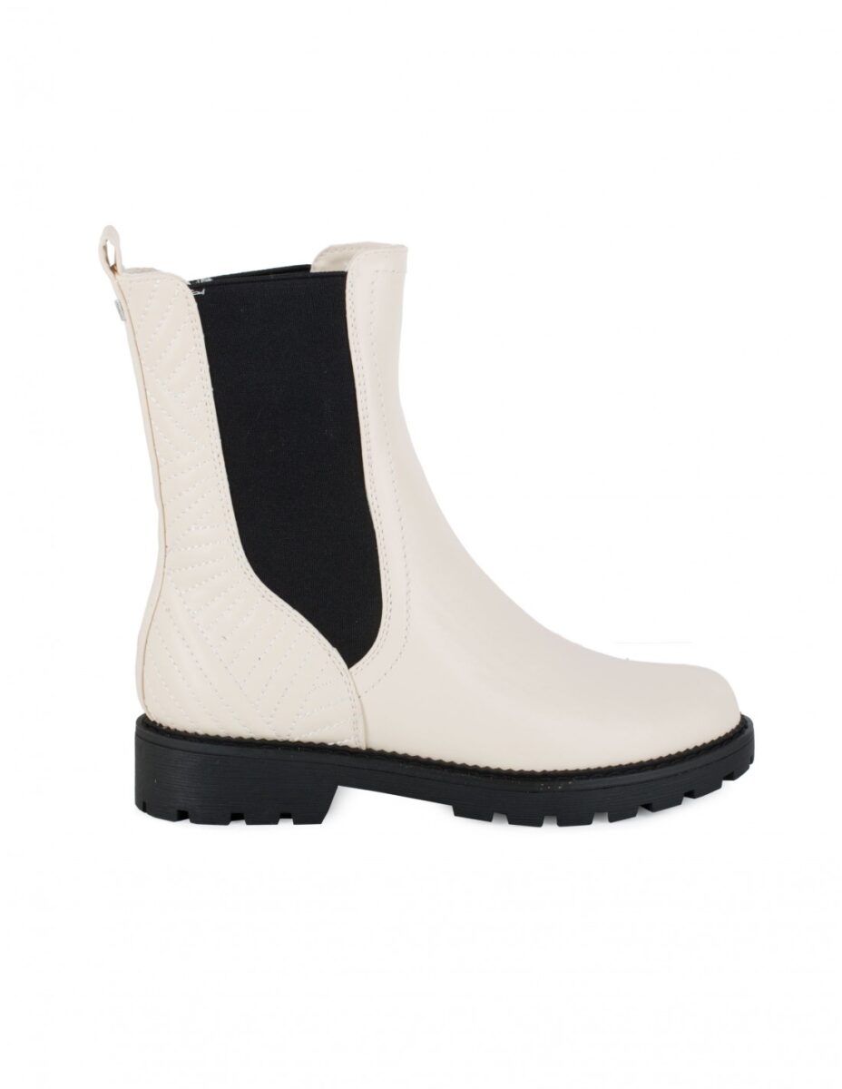 maria mare botas chelsea altas beige