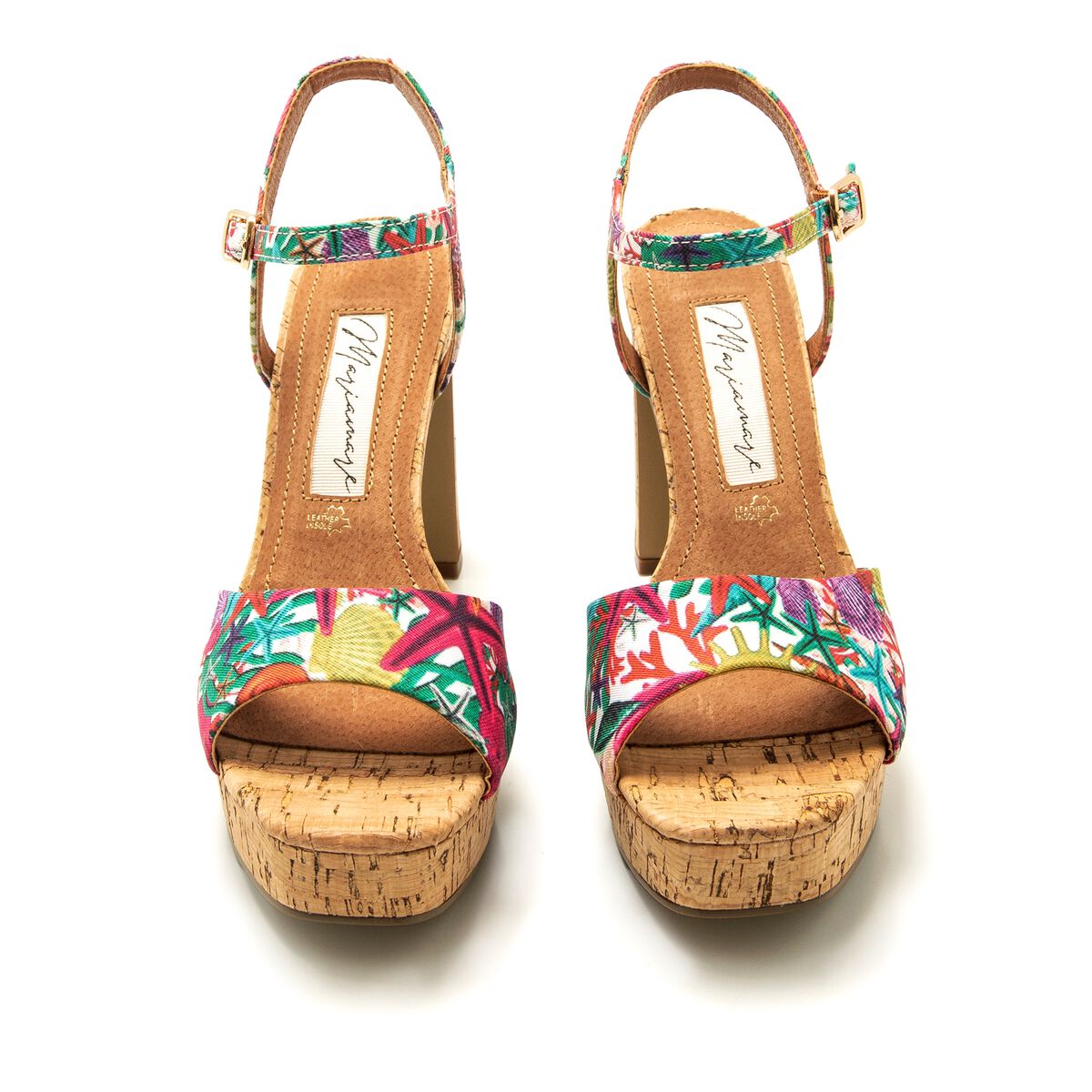 Sandalias de tacon Mujer ROSETA multicolor 57184 C55227 MARIAMARE 03