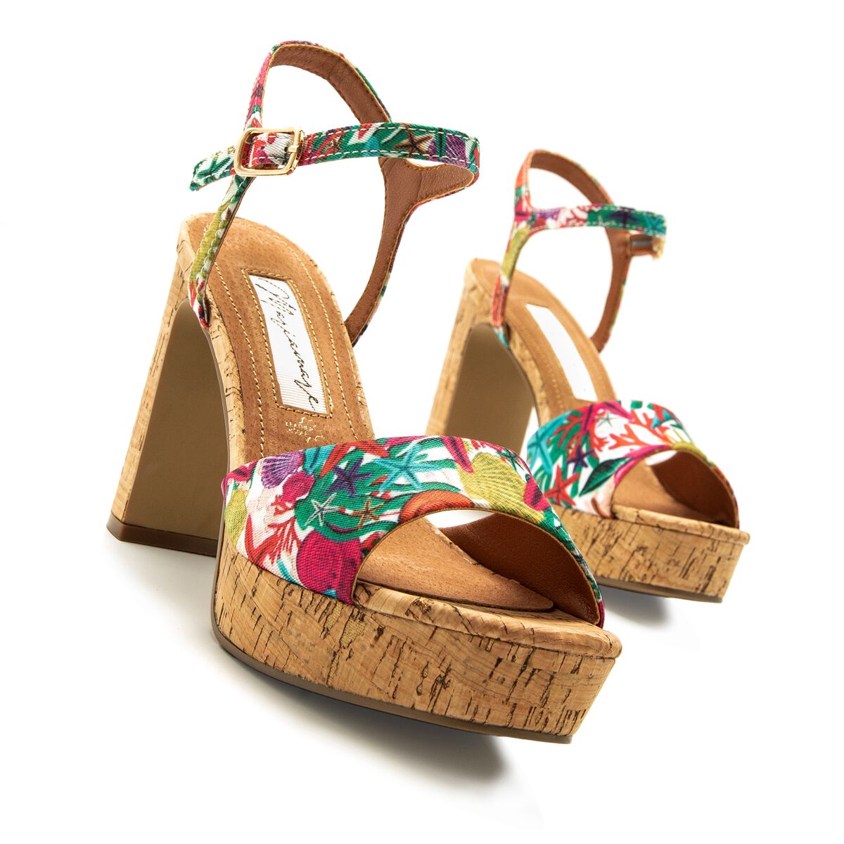 Sandalias de tacon Mujer ROSETA multicolor 57184 C55227 MARIAMARE 05