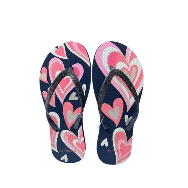 Chinelo Coração Marinho