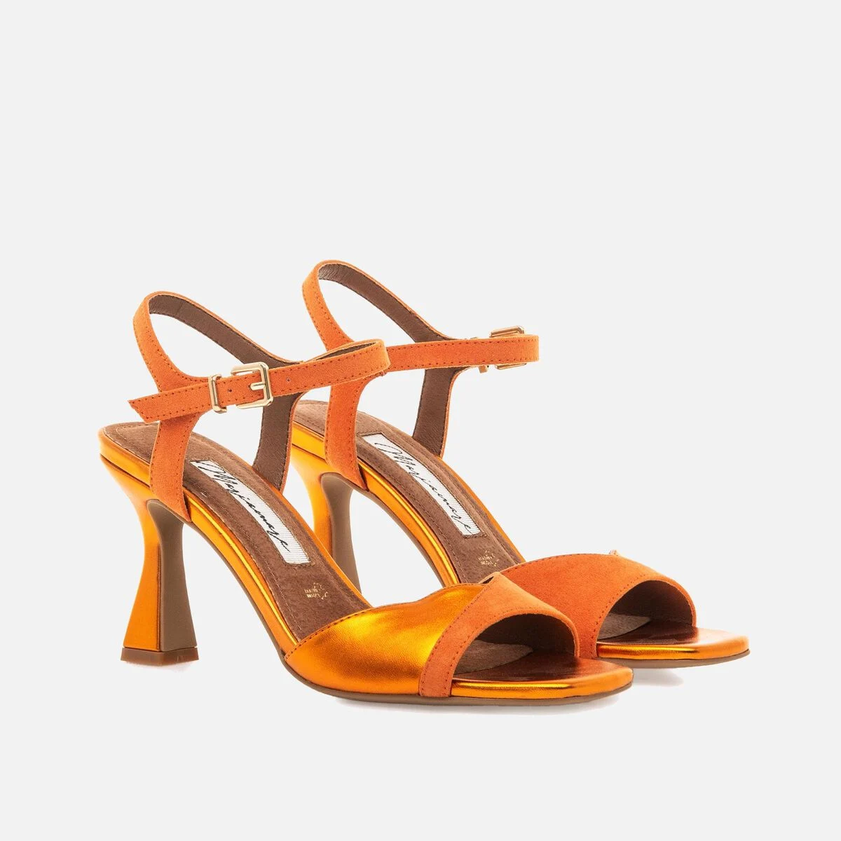 Sandalias de tacon Mujer NUIN naranja 57161 C56186 MARIAMARE 06