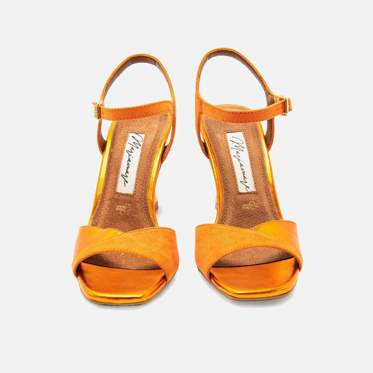 Sandalias de tacon Mujer NUIN naranja 57161 C56186 MARIAMARE 05