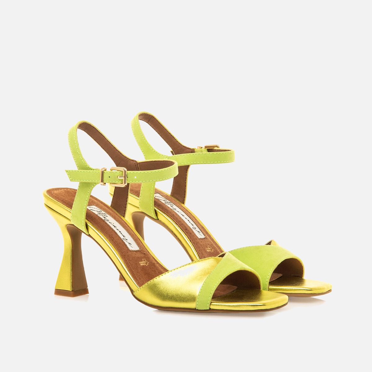 Sandalias de tacon Mujer NUIN amarillo 57158 C55224 MARIAMARE 06