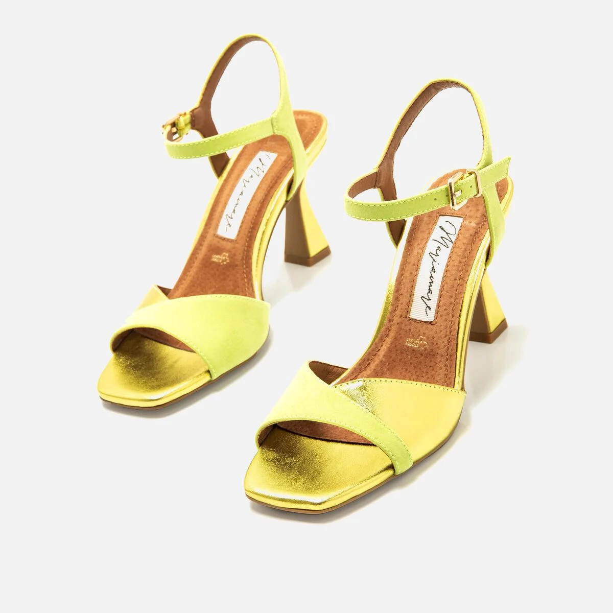 Sandalias de tacon Mujer NUIN amarillo 57158 C55224 MARIAMARE 03