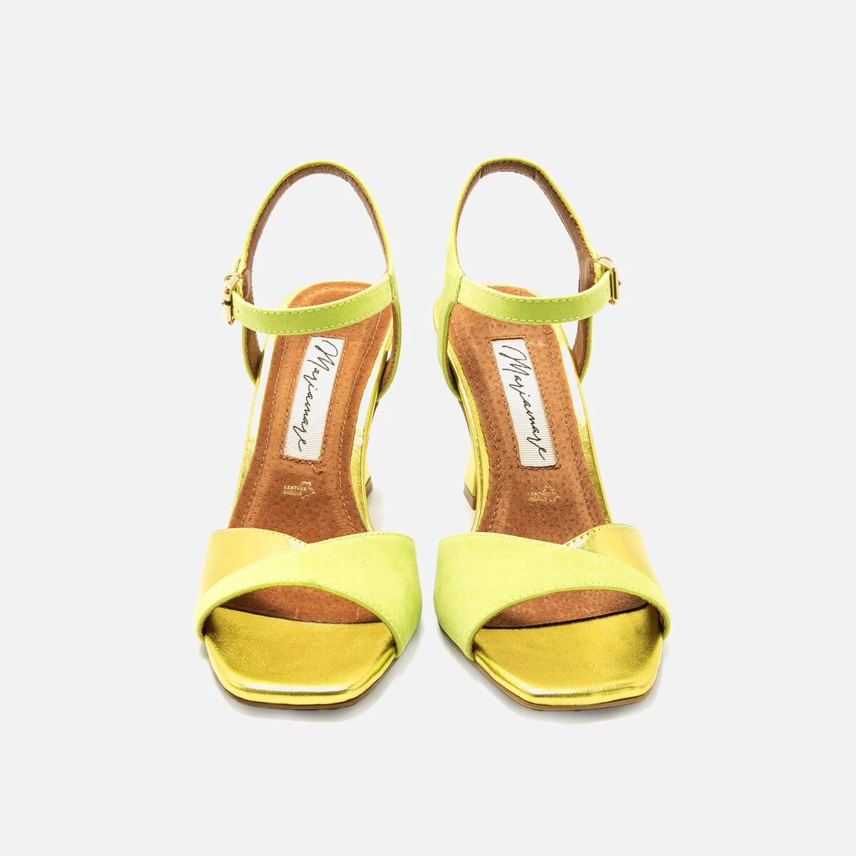 Sandalias de tacon Mujer NUIN amarillo 57158 C55224 MARIAMARE 05
