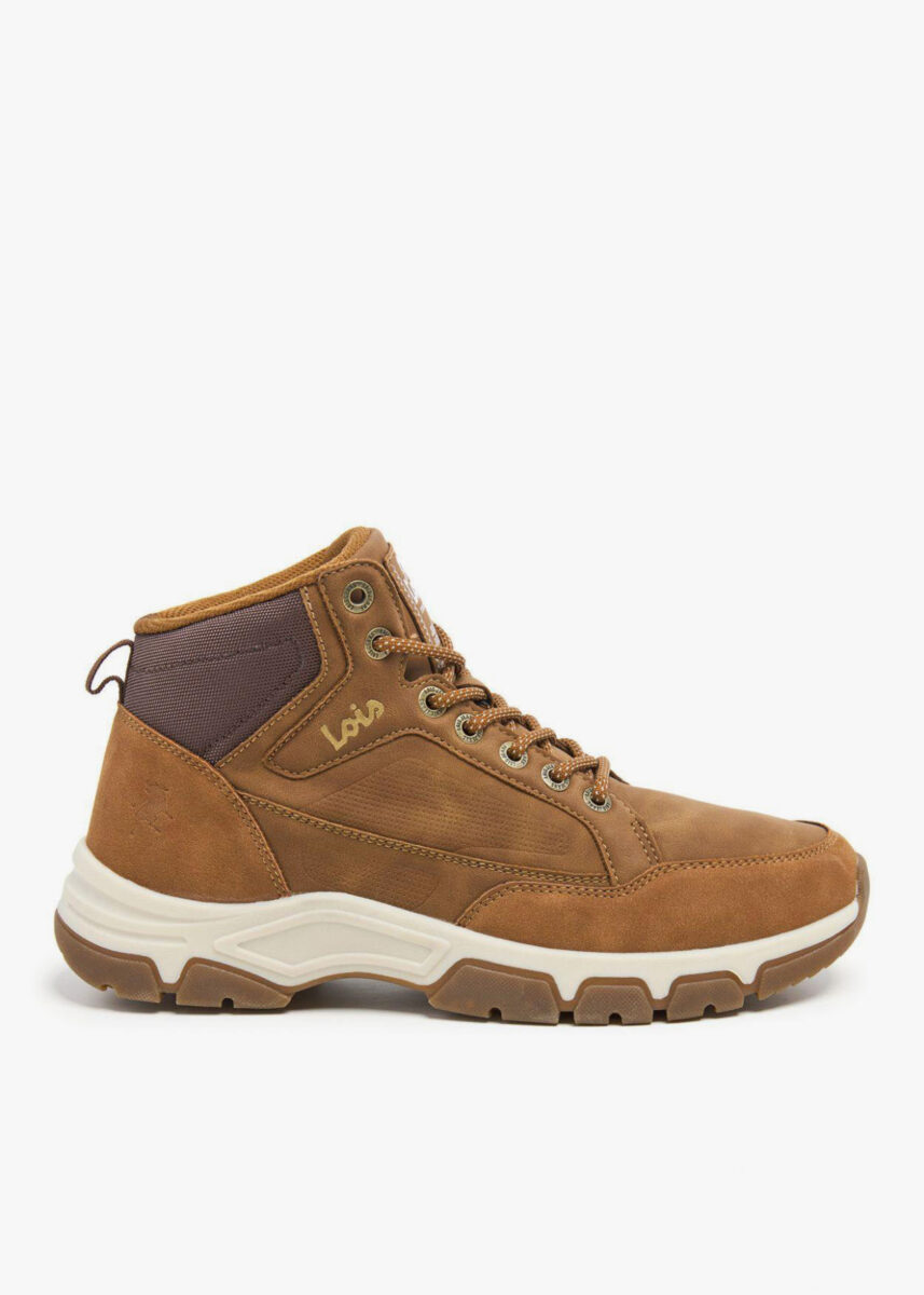 botin casual bicolor antideslizante camel 5
