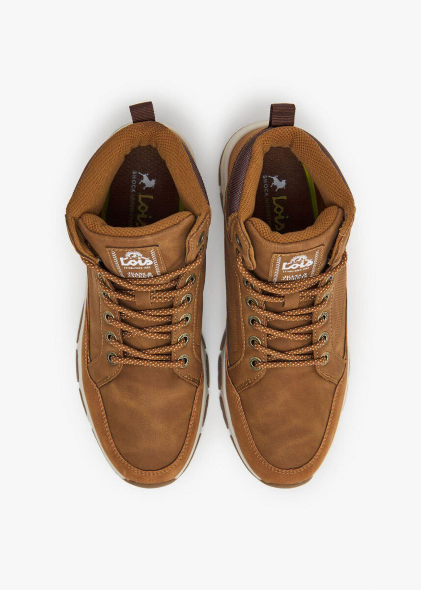 botin casual bicolor antideslizante camel 8