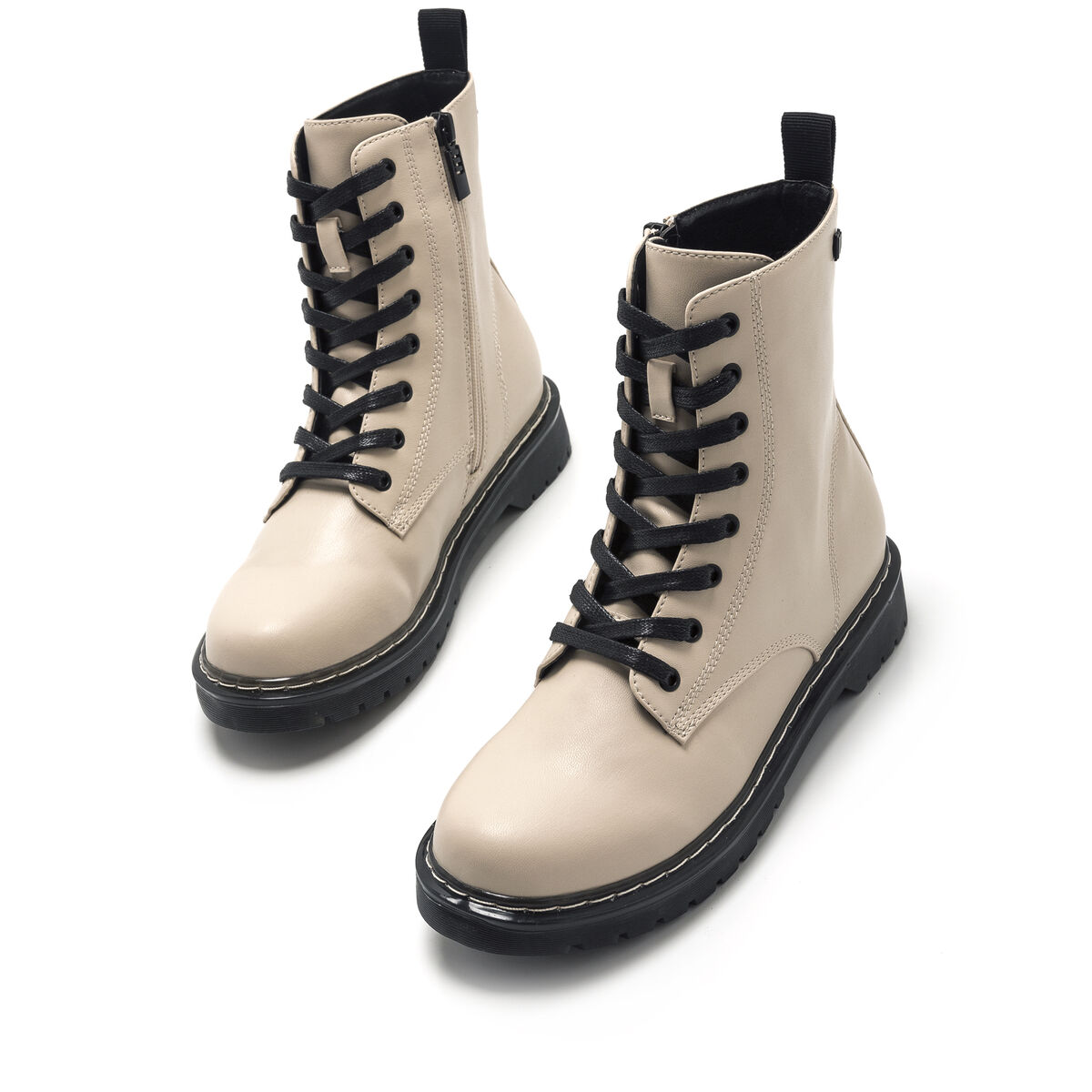 Botines planos Mujer STORM beige 55338 c51976 MTNG 03
