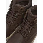 botin casual collarin acolchado marron oscuro (4)