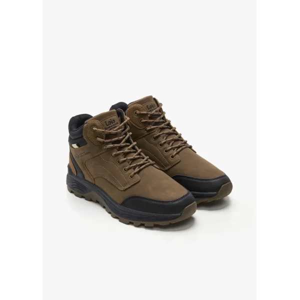 botin casual detalle talonera cordones marron (1)