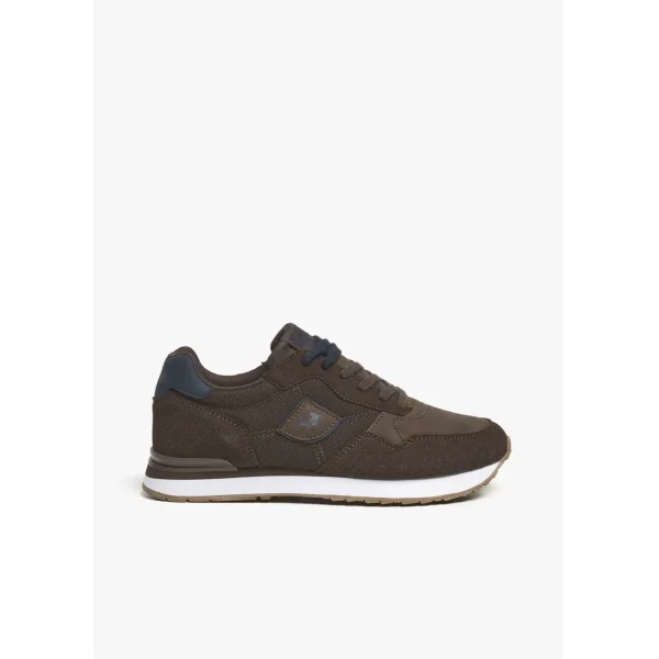 sneaker tiempo libre running marron
