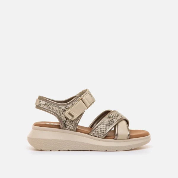 Sandalias de cuna Mujer COTTON beige 62765 C59365 MTNG 01