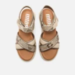 Sandalias de cuna Mujer COTTON beige 62765 C59365 MTNG 02