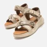 Sandalias de cuna Mujer COTTON beige 62765 C59365 MTNG 04