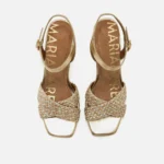 Sandalias de tacon Mujer WOODIT oro 62648 C59898 MARIAMARE 04