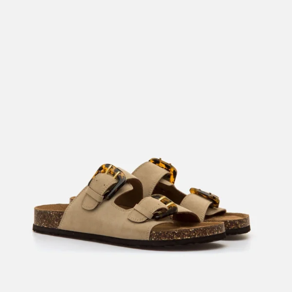 Sandalias planas Mujer LAZY beige 62655 C59692 MTNG 05