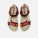 Sandalias planas Mujer SUNNY rojo 62753 C60072 MTNG 02